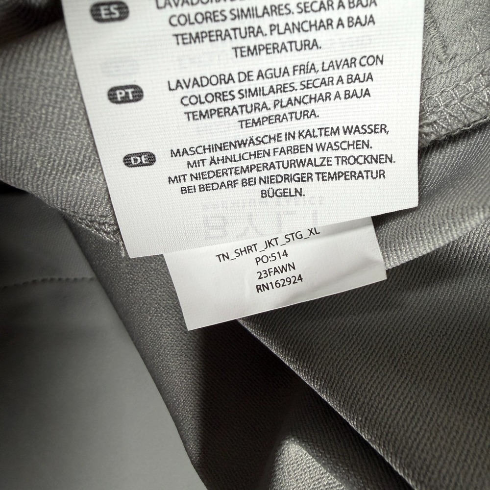 BYLT Tech Nylon Shirt Jacket Mens XL Gray Storm Shacket TN_SHRT_JKT_STG_XL - Picture 6 of 15